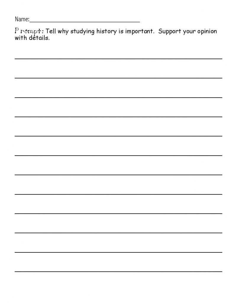 Printable Essay Worksheets For 3rd Grade Reading