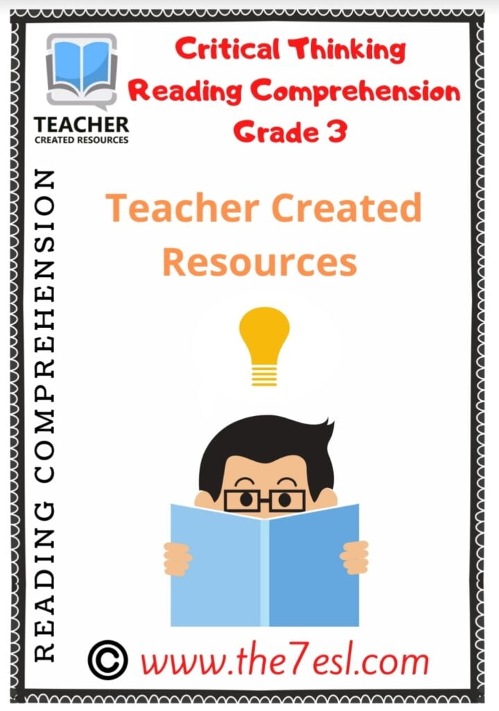 Critical Thinking Reading Comprehension Grade 3