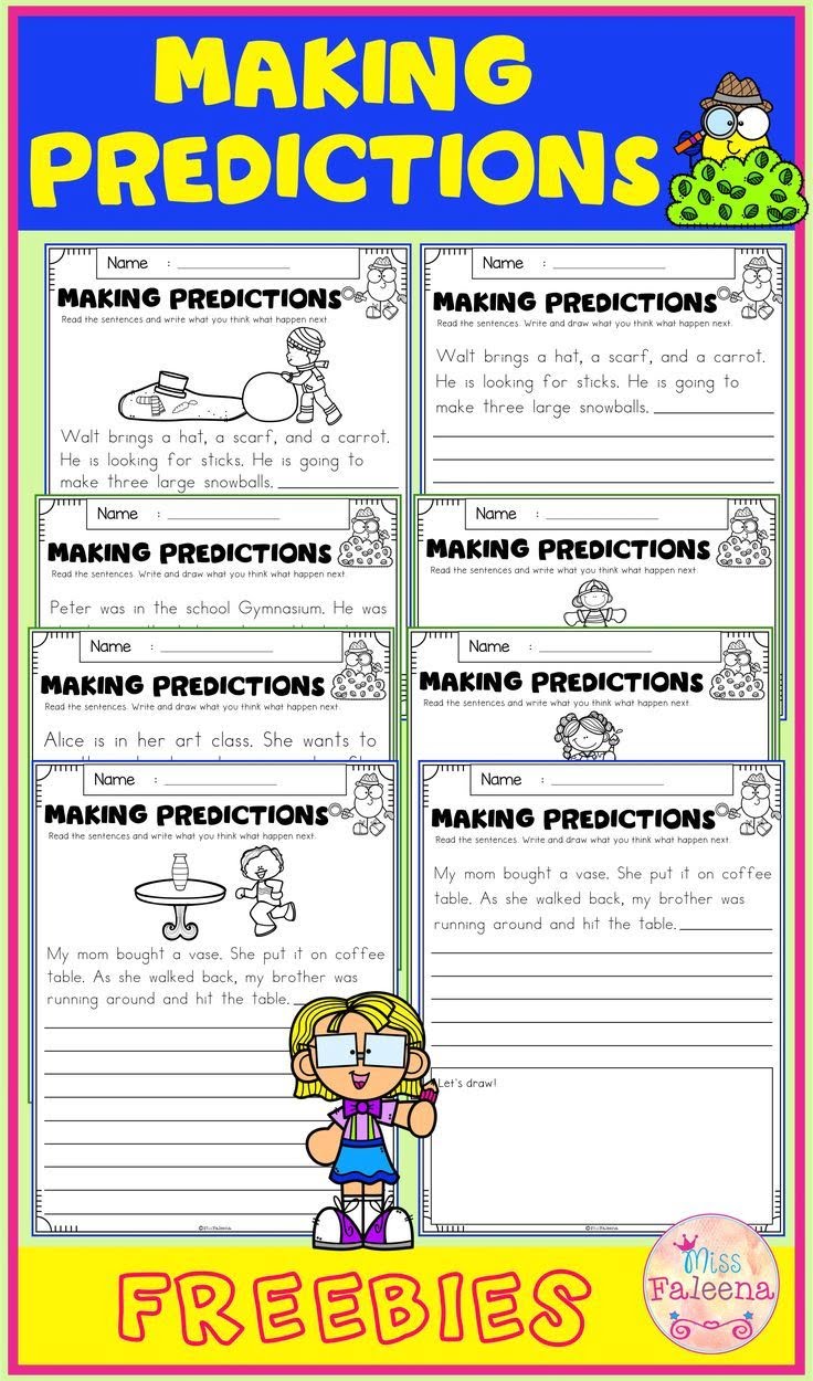 Free Printable 2nd Grade Reading Predictions Worksheets