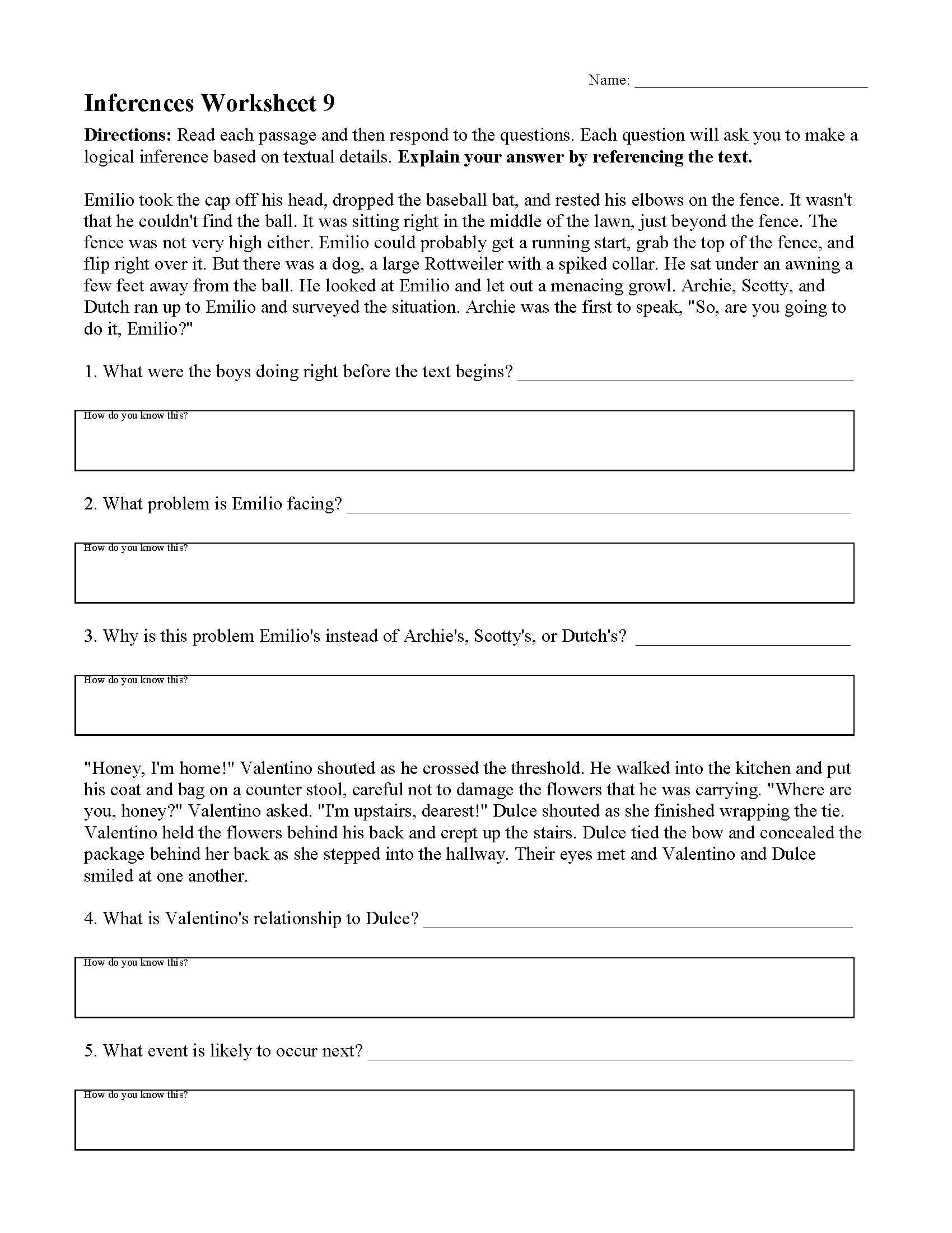 Free Printable 10th Grade Reading Comprehension Worksheets