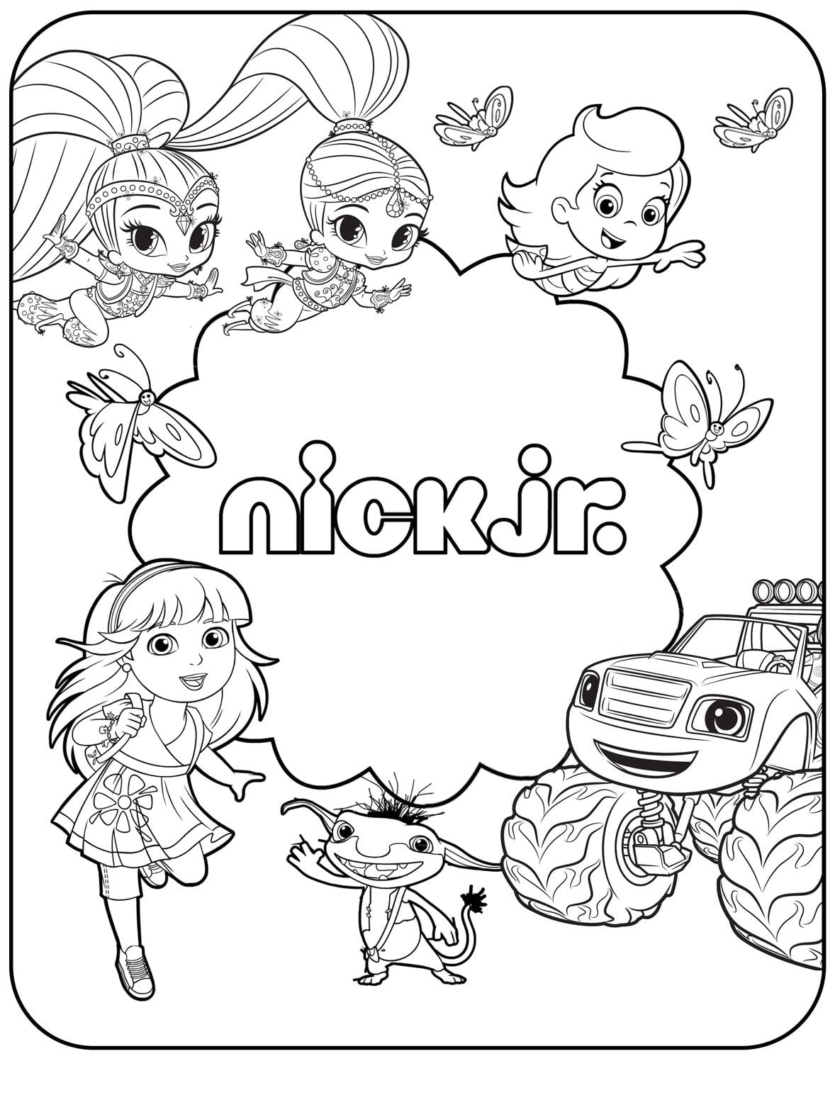 Nickelodeon Coloring Pages Pdf To Print Coloringfolder Nick Jr Coloring Pages Cartoon Coloring Pages Coloring Pages Inspirational