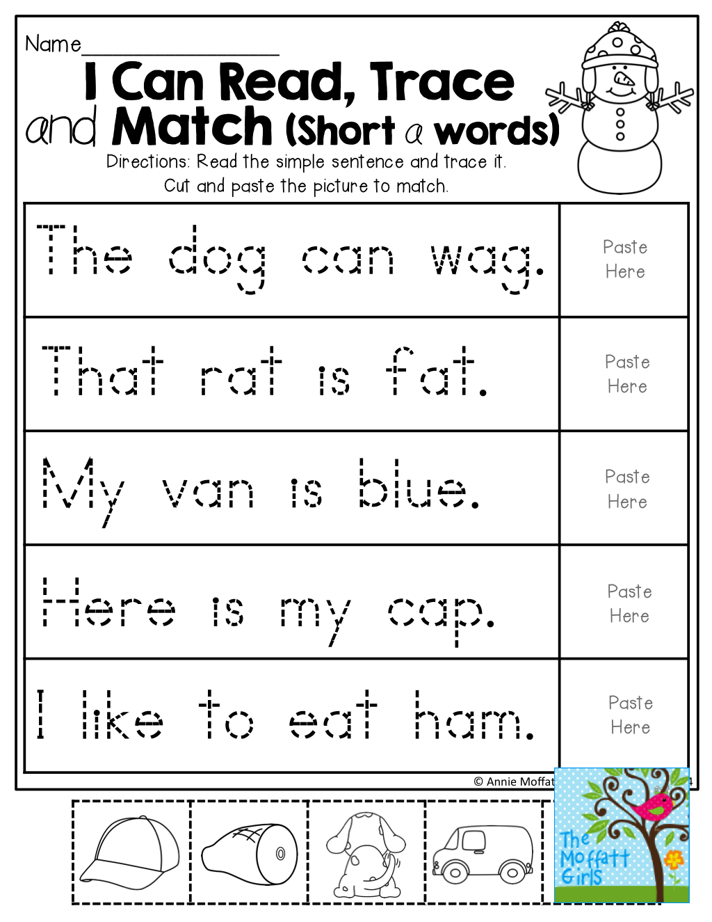 I Can Read Printable Worksheets