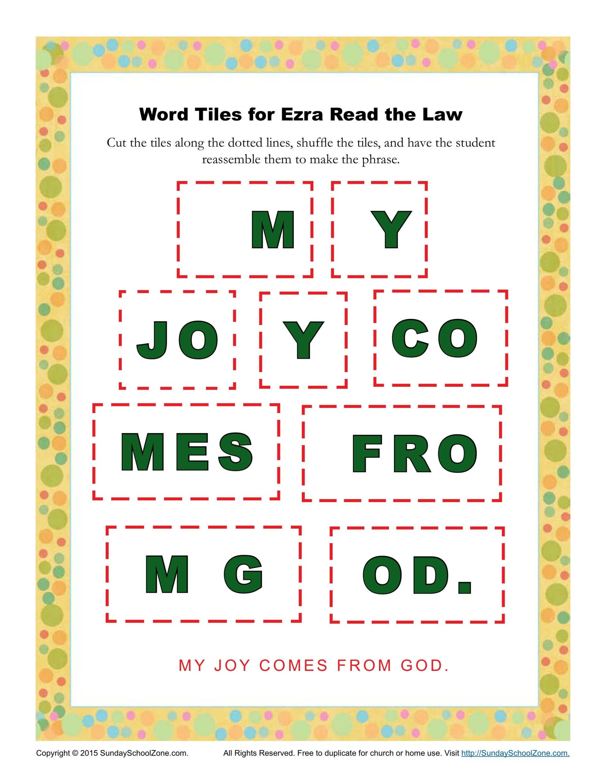 Free Printable Worksheets On Ezra Reads Gods Word