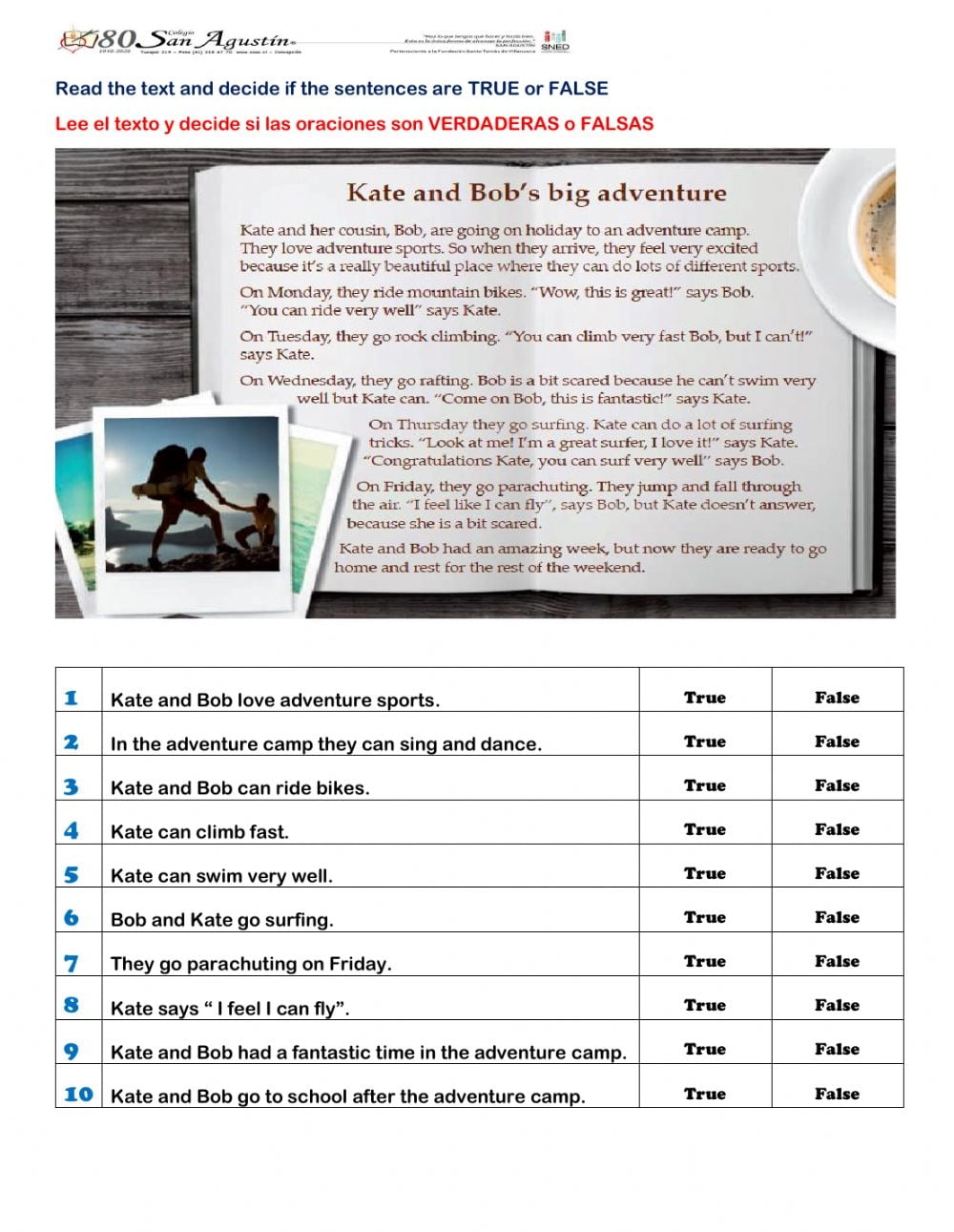 Printable Reading Worksheets For 6th Grade