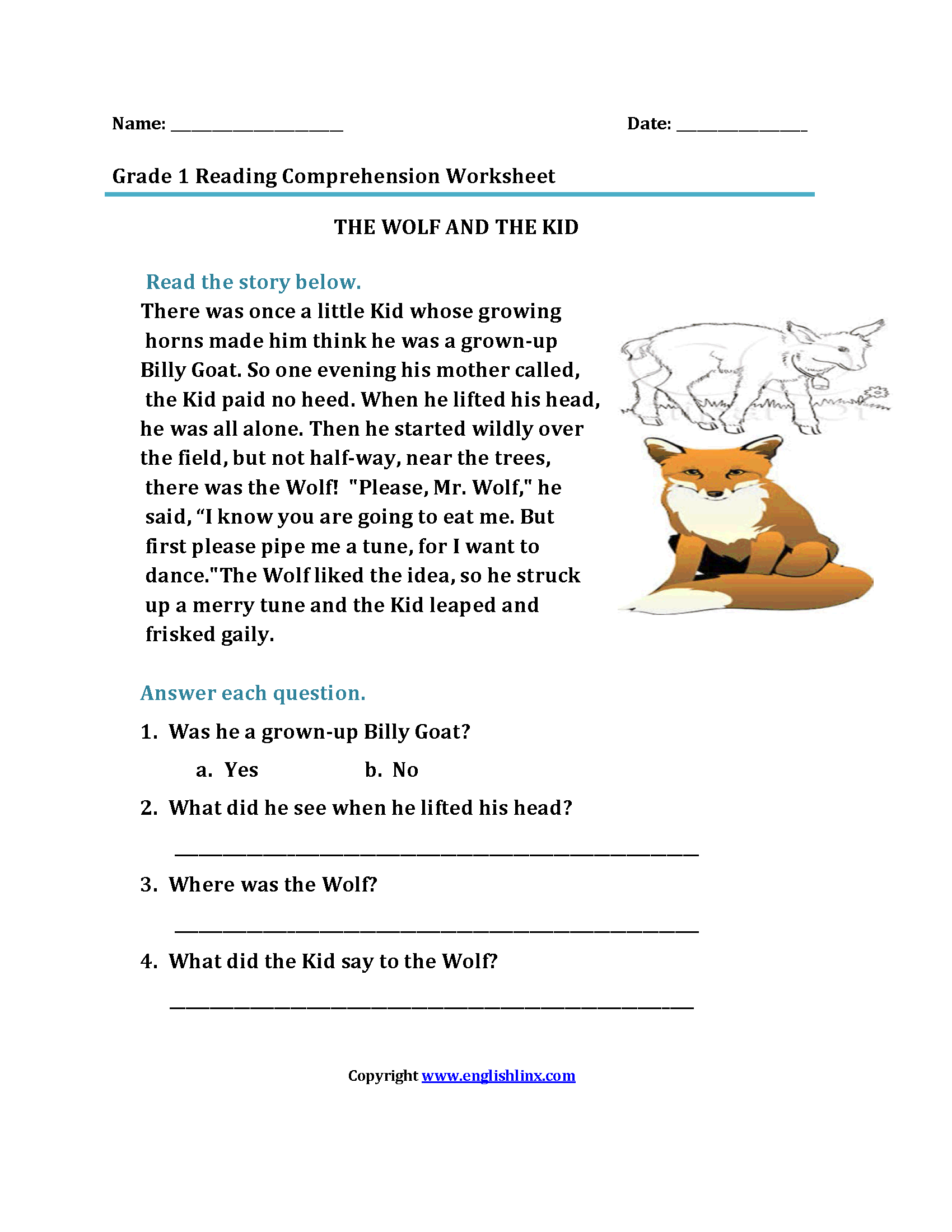 1st Grade Reading Worksheets Pdf Packet