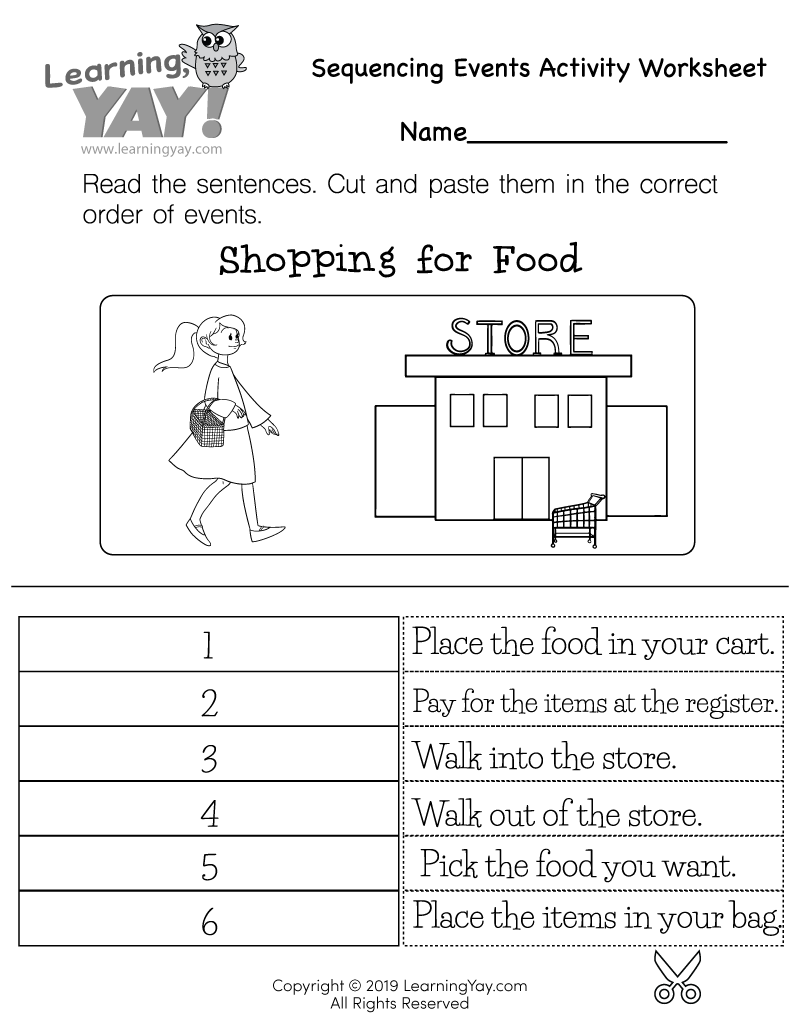 Free Printable Reading Sequencing Worksheets