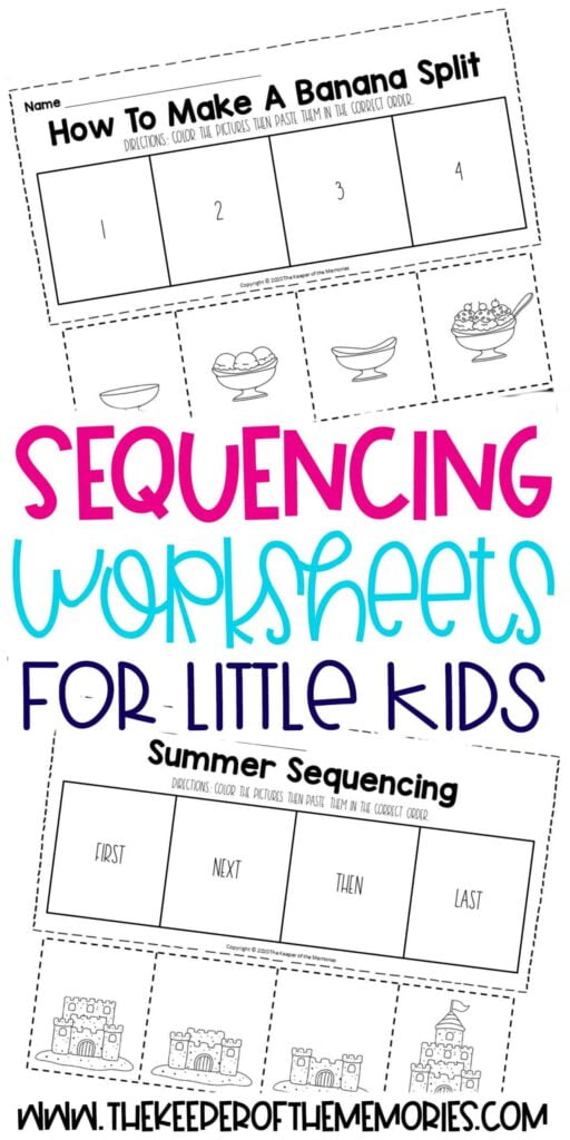 Sequencing Worksheets The Keeper Of The Memories
