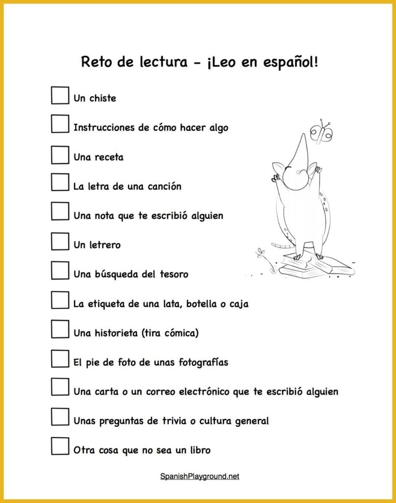 Spanish Reading Practice 15 Things To Read Spanish Playground Spanish Reading Comprehension Spanish Reading Reading Practice