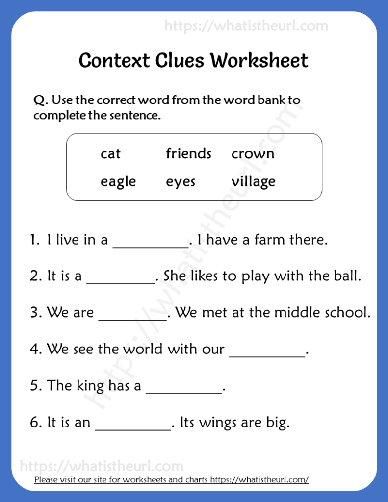 Context Clues Worksheet For Grade 3 Your Home Teacher