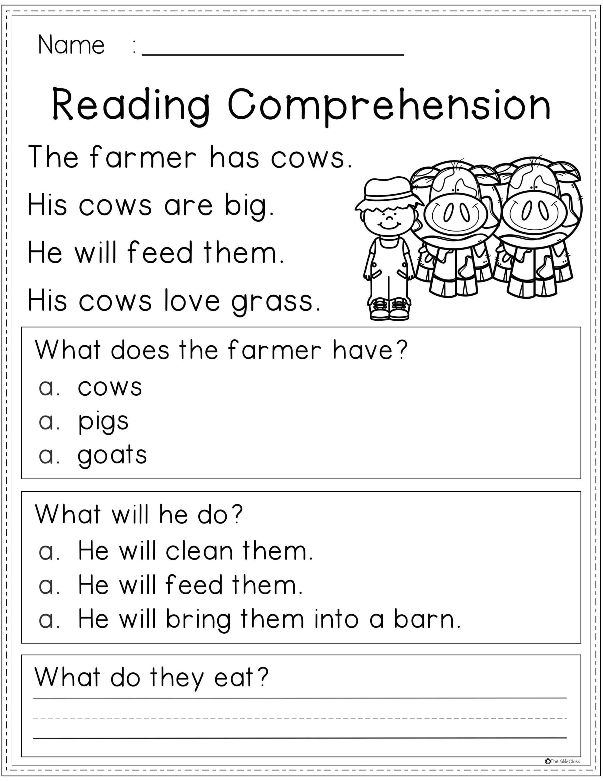 Free Reading Comprehension Reading Comprehension Reading Comprehension Wor Reading Comprehension First Grade Reading Comprehension 1st Grade Reading Worksheets