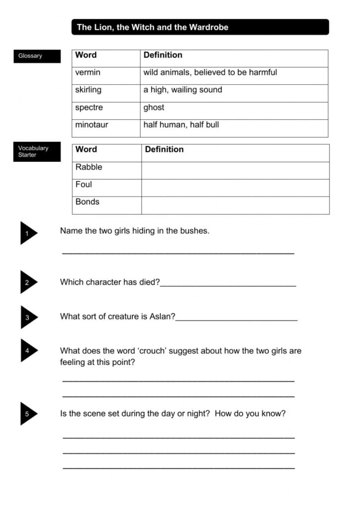 Guided Reading Interactive Worksheet