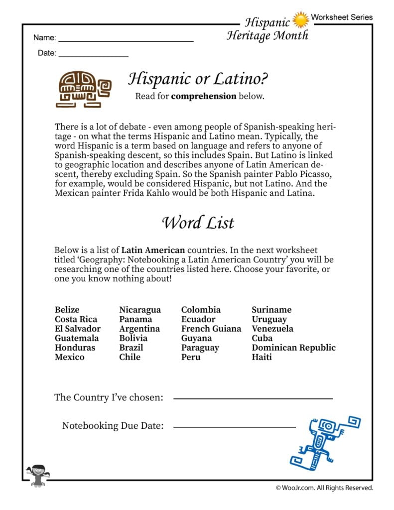 Hispanic Or Latino Definition Printable Woo Jr Kids Activities Children s Publishing