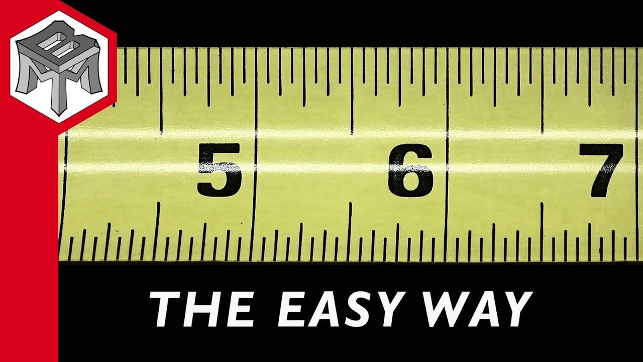 How To Read A Tape Measure REALLY EASY YouTube