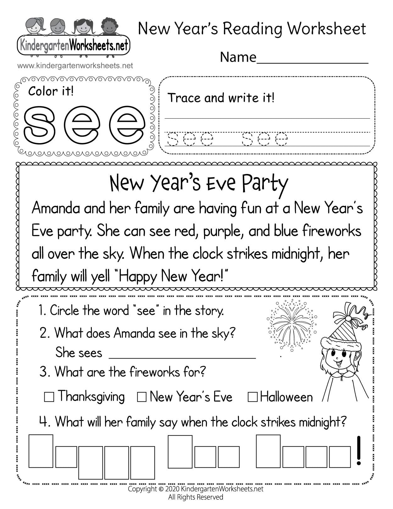 Fun Reading Worksheets