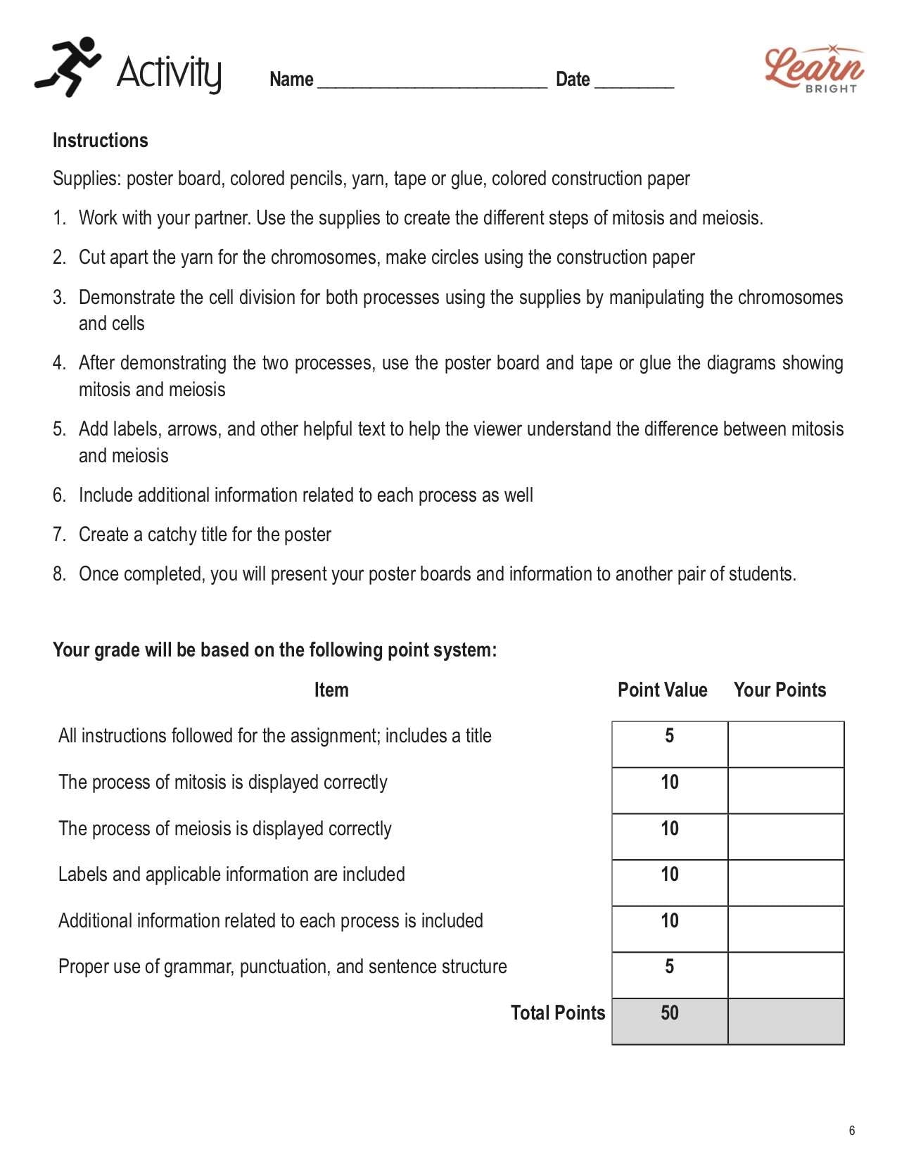 Meiosis Reading Comprehension Worksheets Answer Key