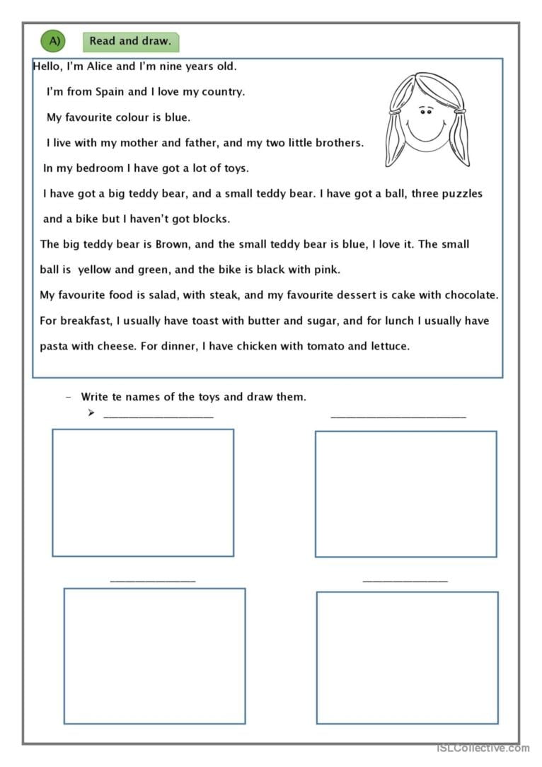 Read And Respond Worksheets
