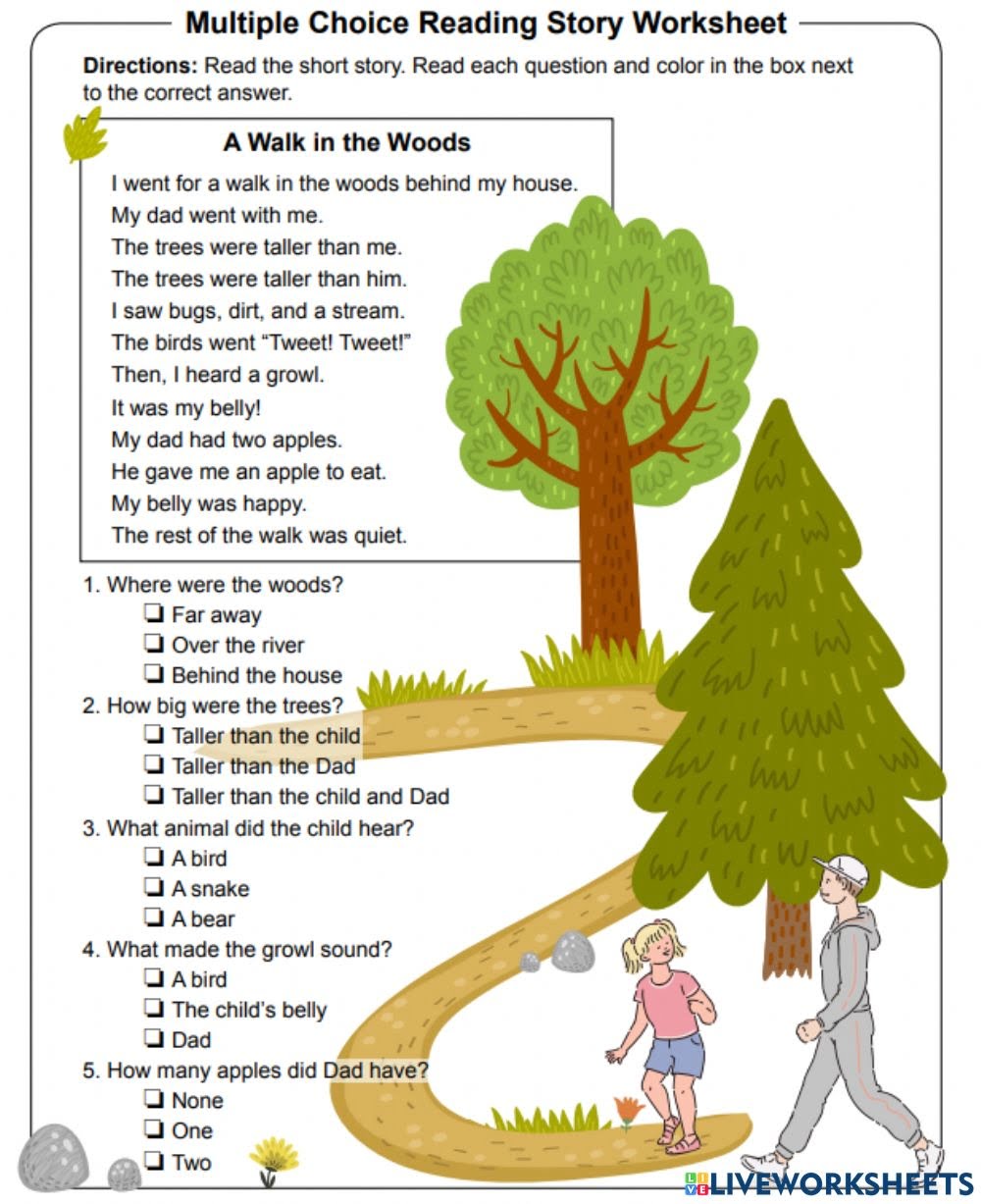 3rd Grade Reading Comprehension Worksheets Multiple Choice