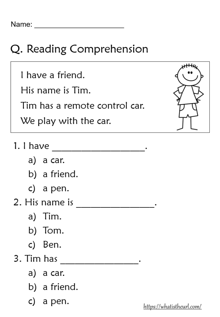 Reading Comprehension Worksheets For Grade 1 Your Home Teacher
