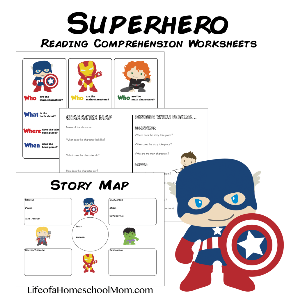 Superhero Reading Comprehension Worksheet Pack Mom For All Seasons Reading Comprehension Worksheets Reading Comprehension Comprehension Worksheets