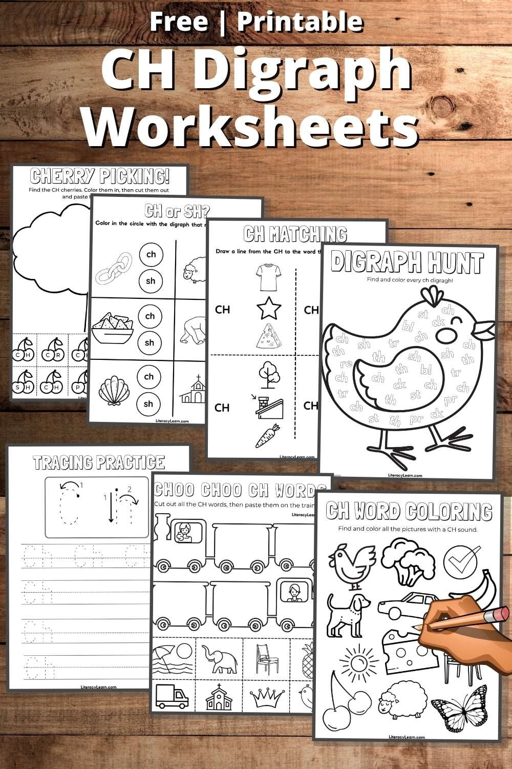 7 CH Worksheets For Digraph Learning Literacy Learn