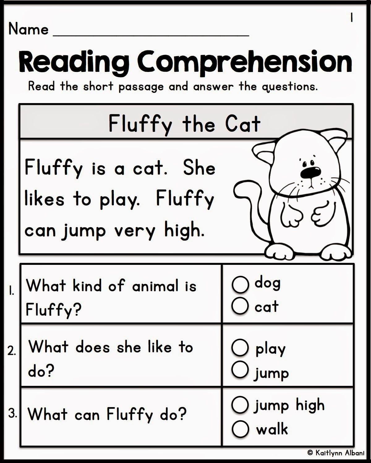 Printable Reading Worksheets For 5 Year Olds