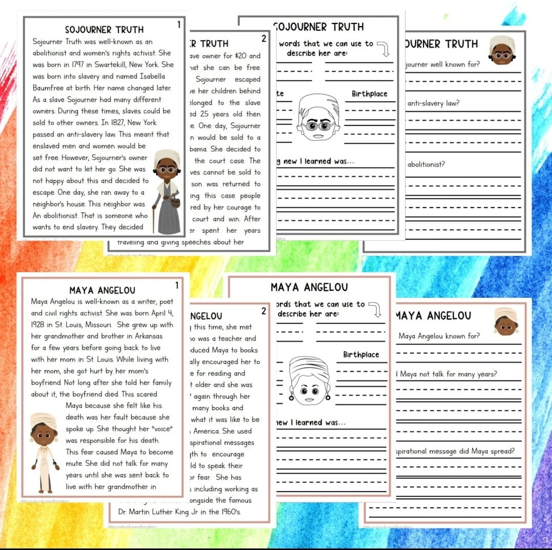 Black History Month Activities Black History Worksheets Reading Made By Teachers