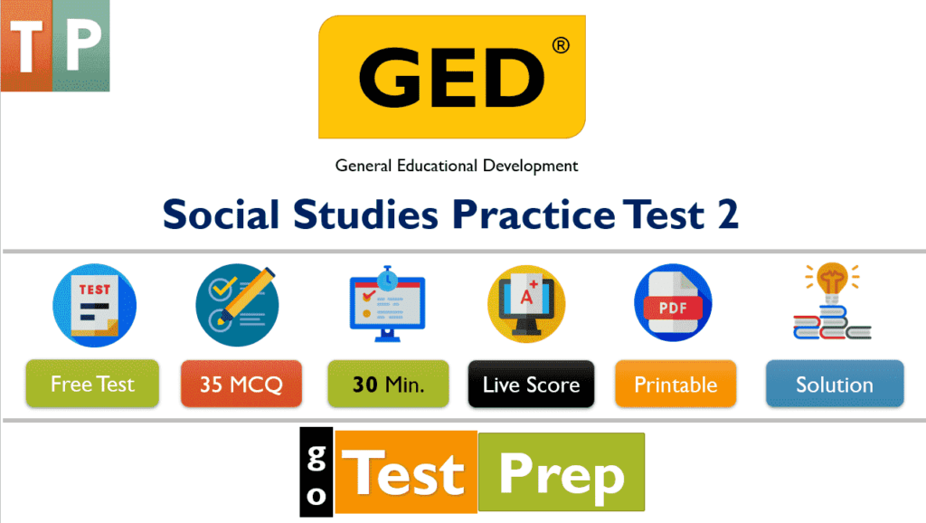 GED Social Studies Practice Test 2023 With Printable Worksheet PDF