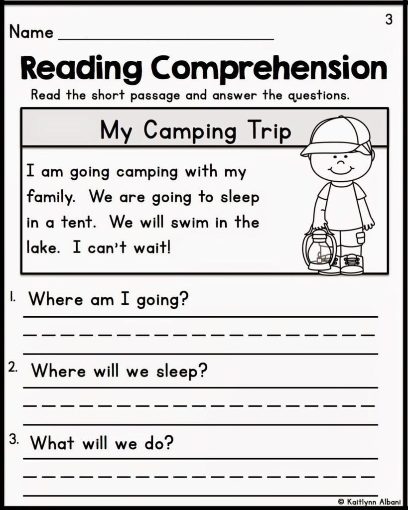 Kindergarten Reading Comprehension Passages Kindergarten Reading Worksheets Reading Comprehension Worksheets First Grade Reading Comprehension