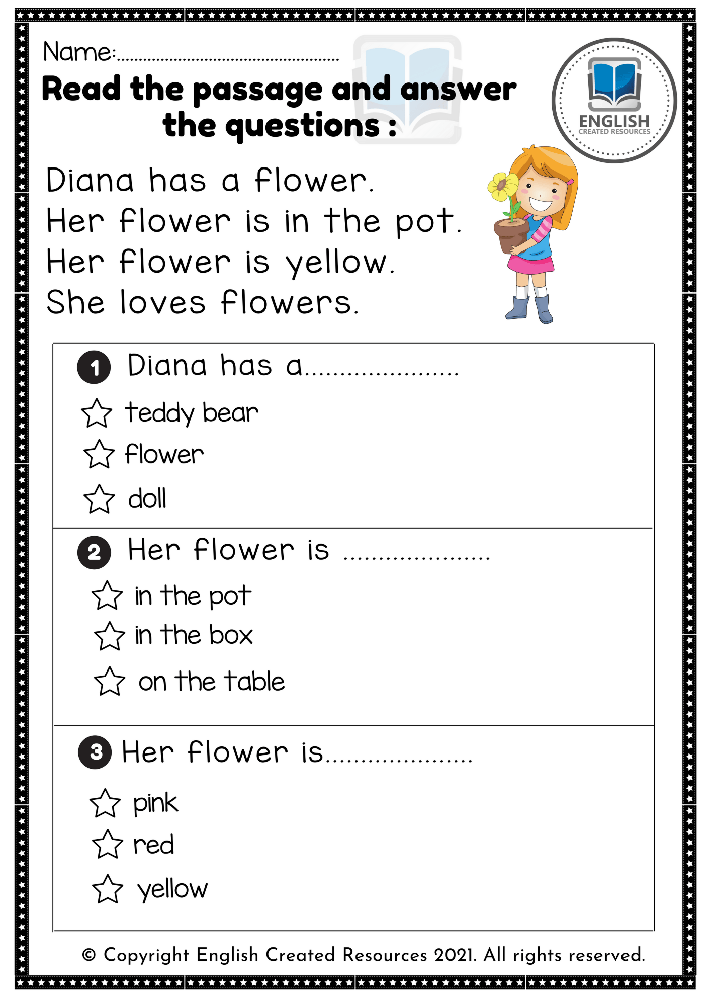 Free Printable Reading Comprehension Worksheets With Answer Key
