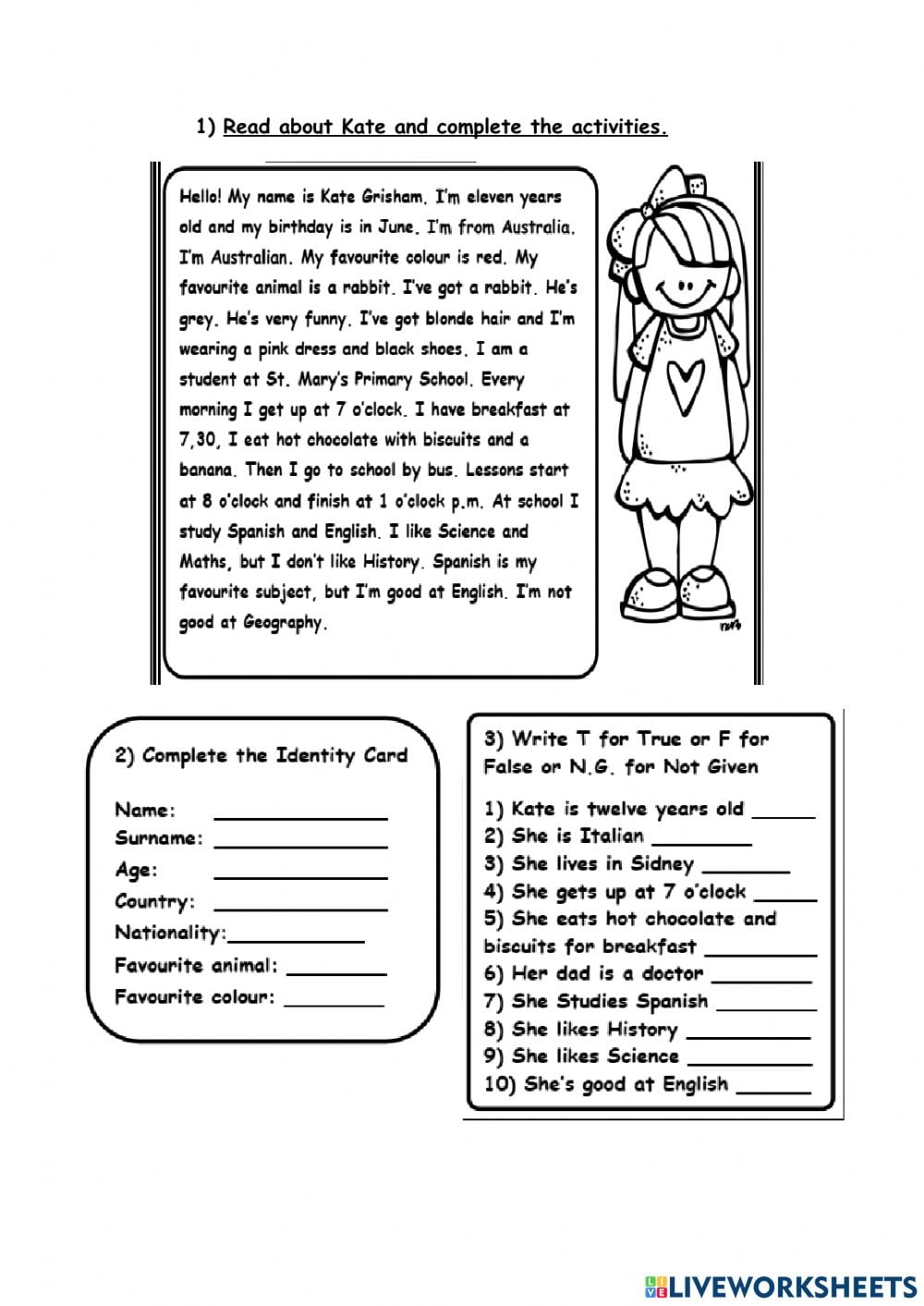 Reading Worksheets For 4th Grade Reading Worksheet Printable