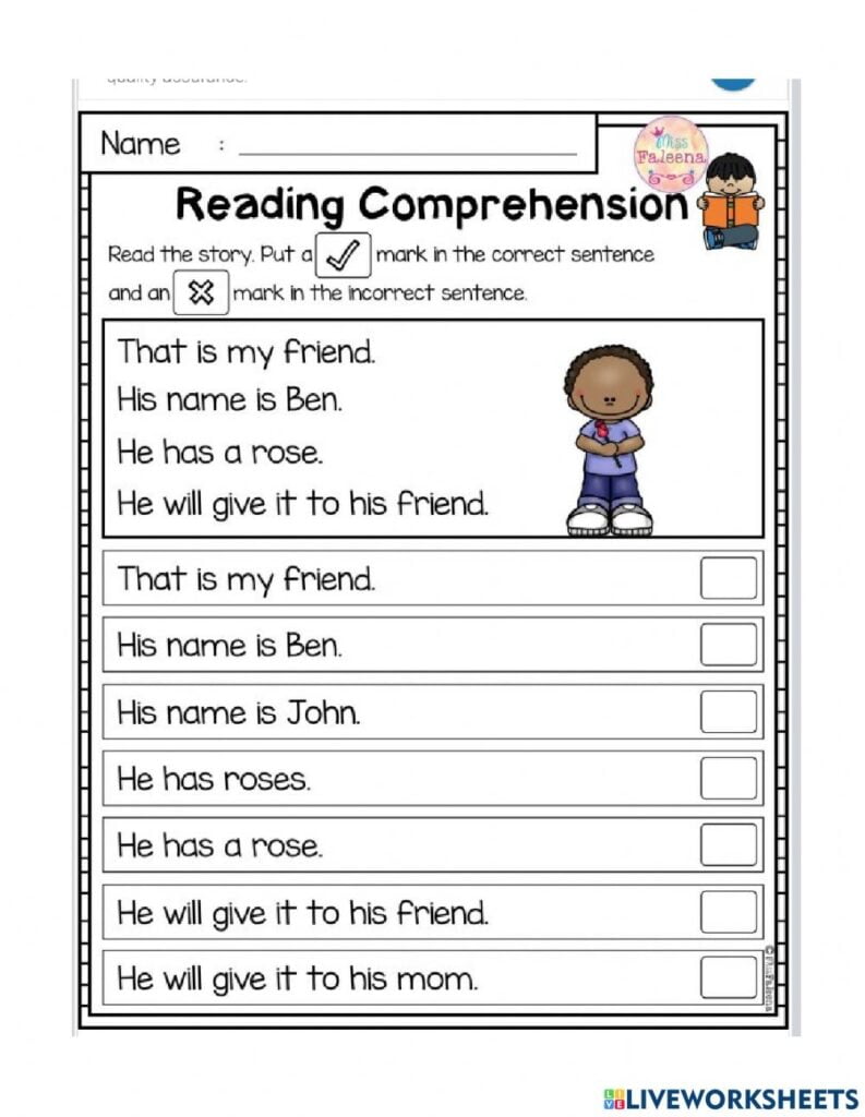 reading-comprehension-worksheet-for-kindergarten-reading-worksheet