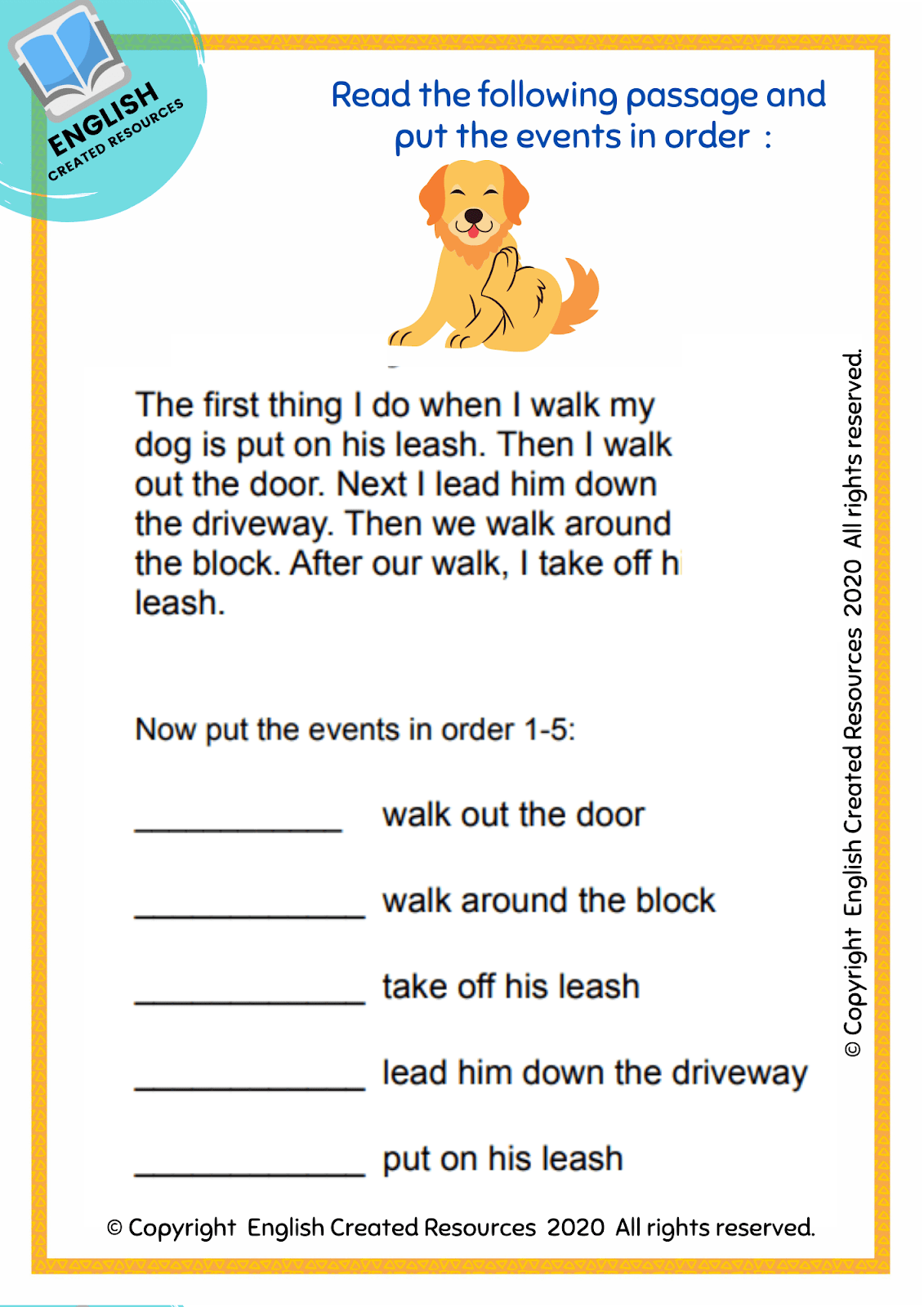 comprehension worksheets beginner english reading for grade 1