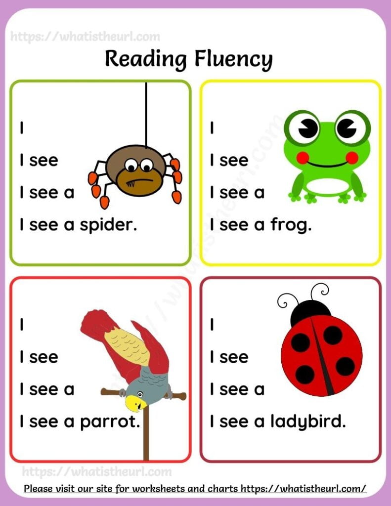 Reading Fluency Worksheets For Kids Preschool Reading Reading Worksheets Kindergarten Reading Activities