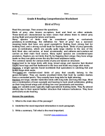 Free Printable Worksheets For 8th Grade Reading Comprehension