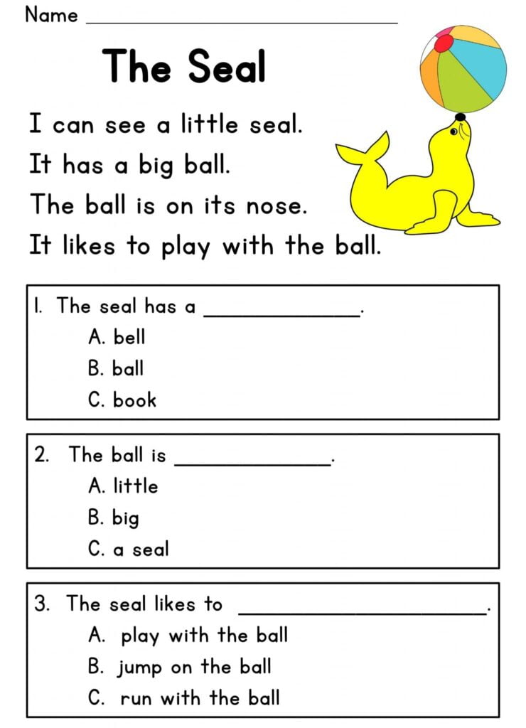 Free Printable Worksheets For 5 Year Olds Educative Printable Reading Comprehension Reading Worksheets English Worksheets For Kindergarten
