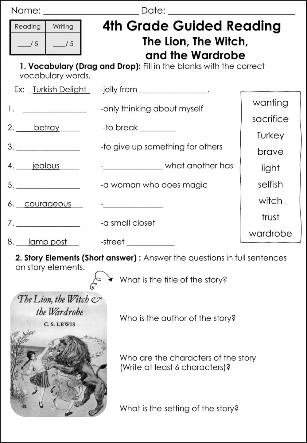 Guided Reading Worksheets Pdf
