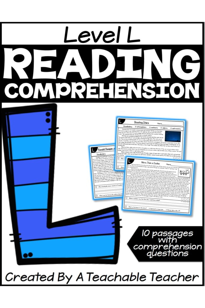 Level L Reading Comprehension A Teachable Teacher