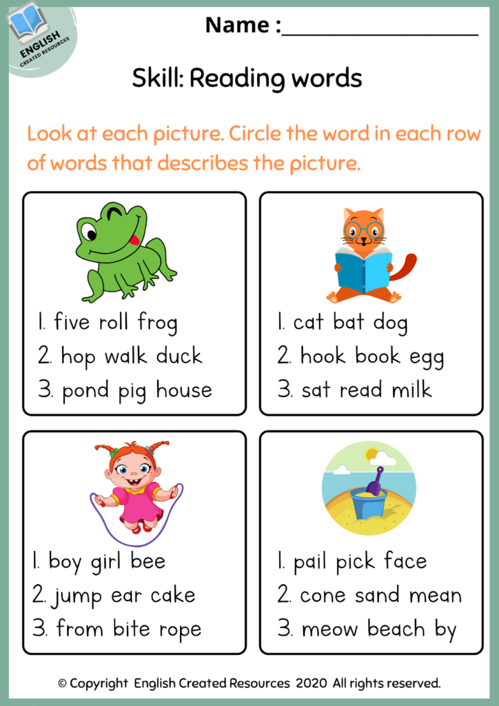 First Grade Basic Skills Worksheets English Created Resources